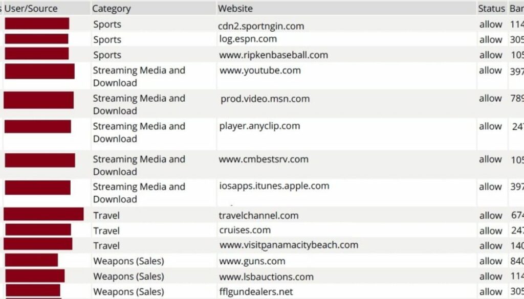 fortianalyzer custom report users by category who is browsing web goofing off