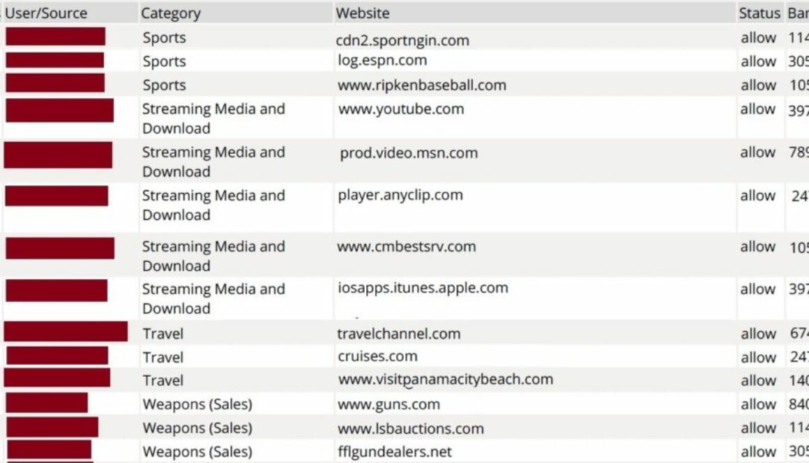 fortianalyzer custom report users by category who is browsing web goofing off