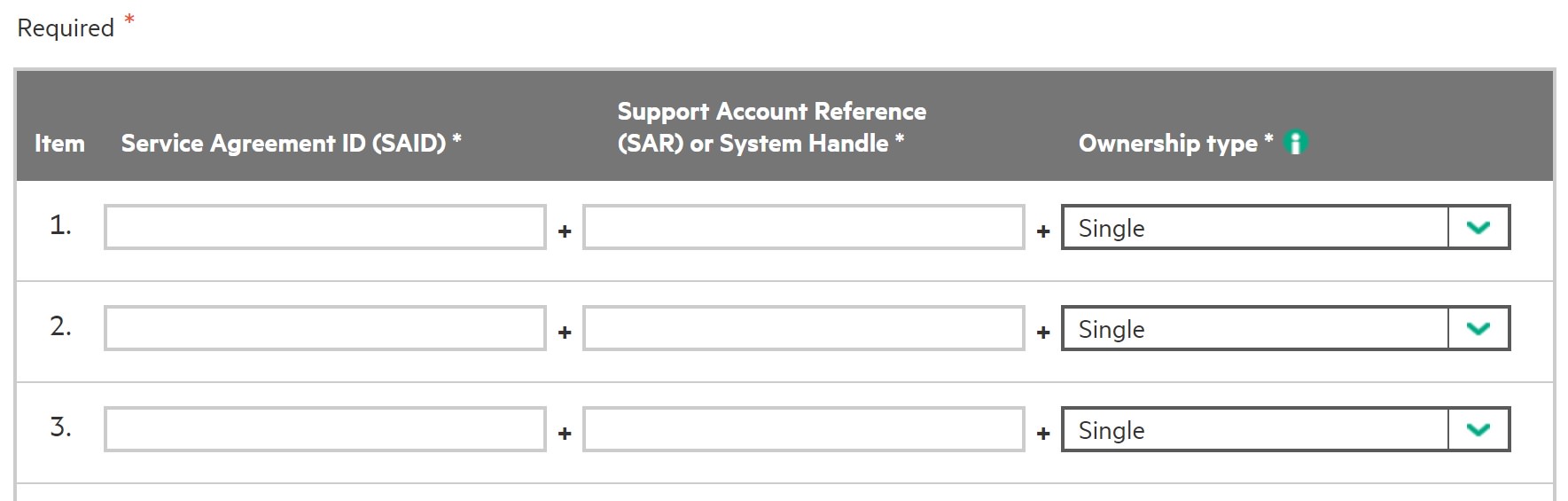 hpe hp register account SAR ID service agreement warranty how accept