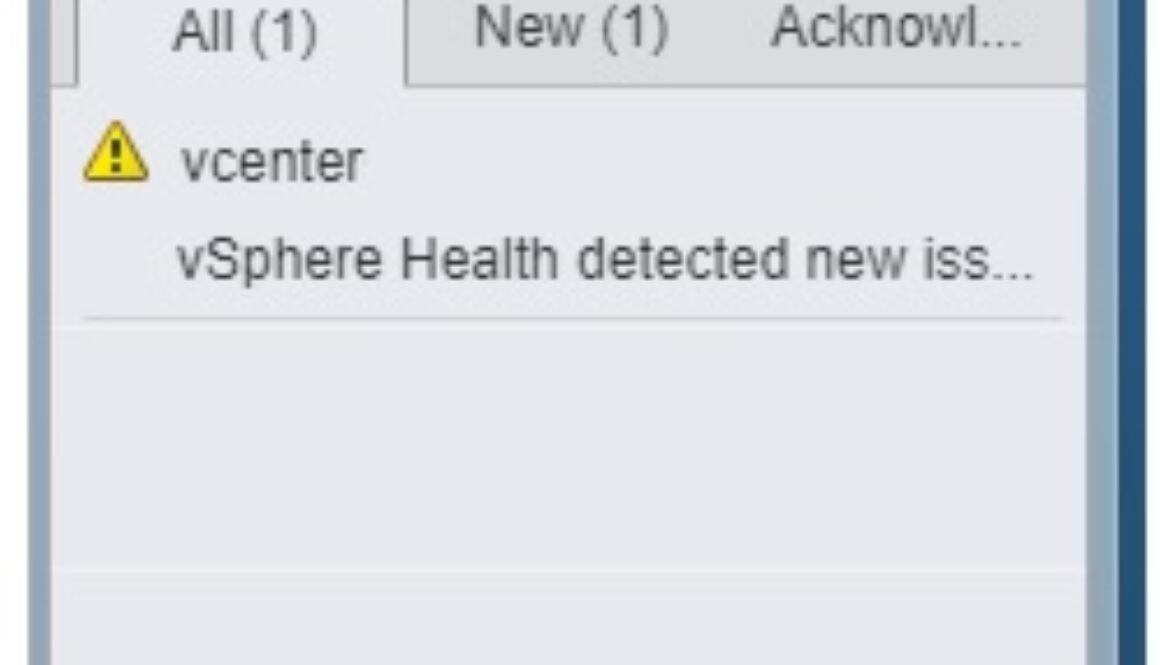 warning vsphere health detected new issue memory exhaustion 6.7 vcenter