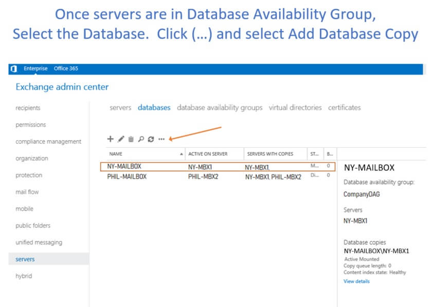 How to add a database copy to other DAG member servers