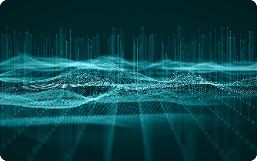 Abstract data network tied to security protection data and CMMC scope assessed by Kieri
