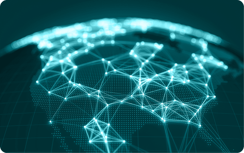 Abstract data network tied to finding CUI on a defense contractor network with Kieri